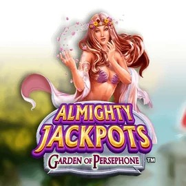 Almighty Jackpots: Garden of Persephone casino game by Novomatic – featured logo at Wildroyal Casino