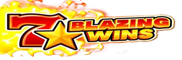 Blazing Wins online game logo by Playson on wildroyal.eu