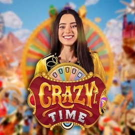 Crazy Time logo – Live Casino by Evolution at Wildroyal Casino