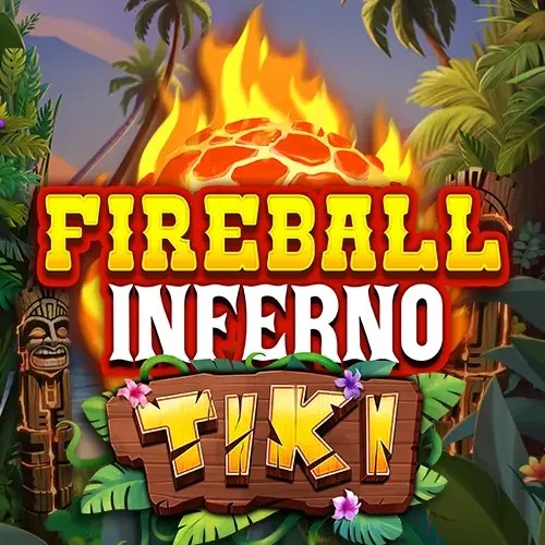 Fireball Inferno Tiki online game logo by NetEnt on wildroyal.eu
