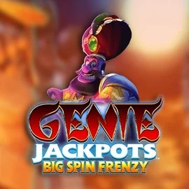 Genie Jackpots: Big Spin Frenzy slot logo by Blueprint Gaming at Wildroyal Casino