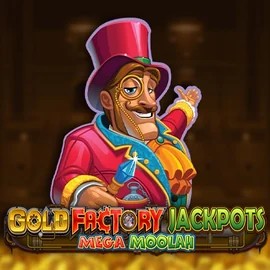 Gold Factory Jackpots Mega Moolah slot icon by Aurum Signature Studios, available at Wildroyal Casino