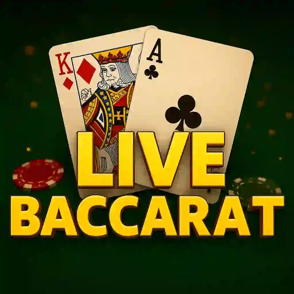 Live Baccarat game by Evolution – logo hosted on Wildroyal Casino
