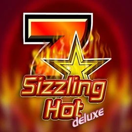 Sizzling Hot Deluxe logo by Novomatic at Wildroyal Casino