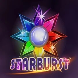 Slots logo of Starburst from NetEnt at Wildroyal Casino