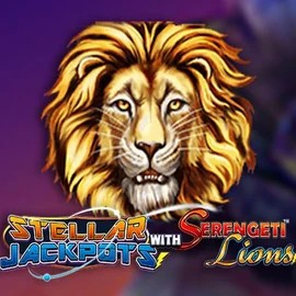 Stellar Jackpots with Serengeti Lions slot icon by Lightning Box Game, available at Wildroyal Casino