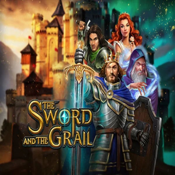 Official Slots logo: The Sword and the Grail by Play'n GO at Wildroyal Casino